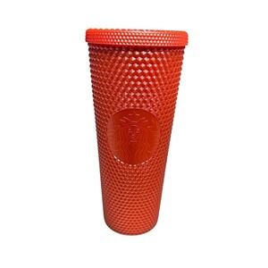 Starbucks 24‎ oz Pearlized Orange Studded Tumbler Cup Fall 2022